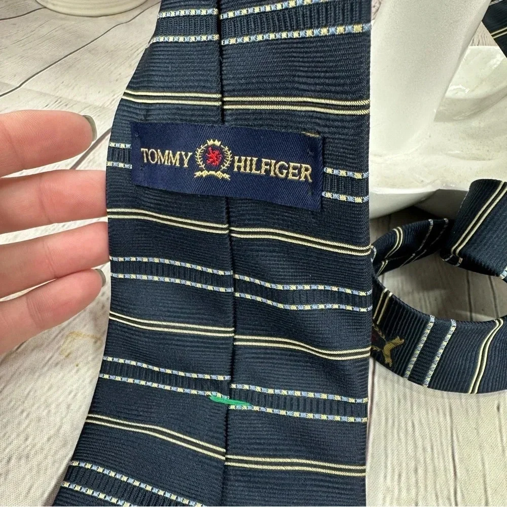 Tommy Hilfiger navy silk tie